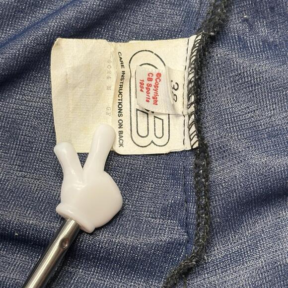 Vtg 80s CB Sports Gore-Tex Pants Mens 38 Black Full Side Zip - Picture 9 of 16